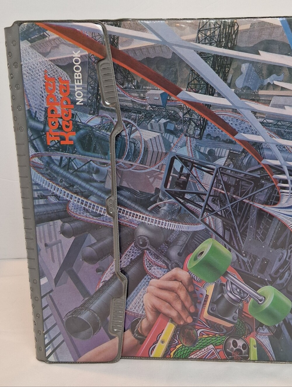 Vintage 1991 Mead Trapper Keeper Skateboard Roller-coaster Graphics